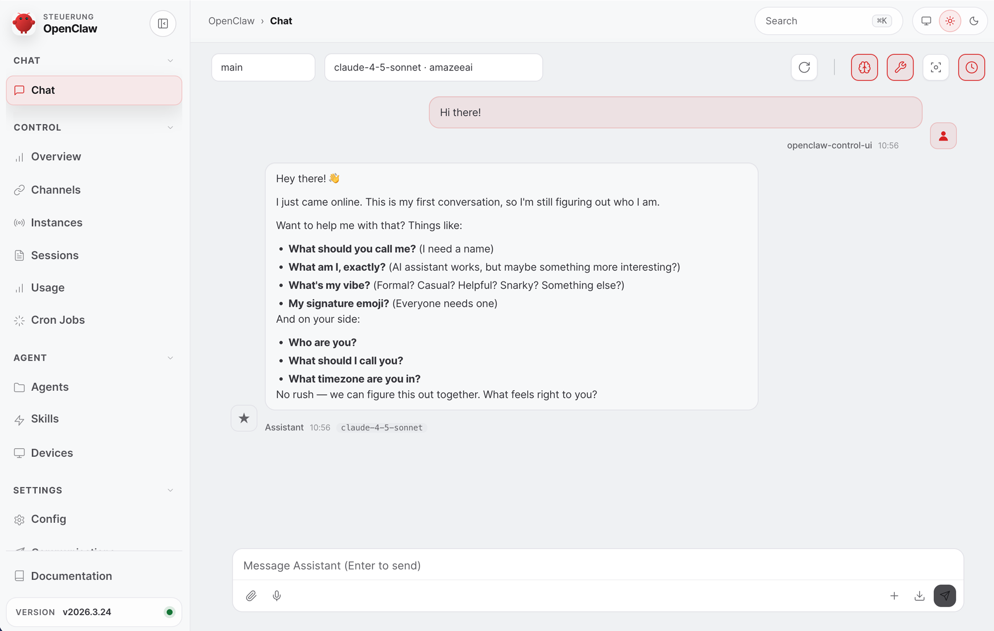 OpenClaw Gateway Screenshot